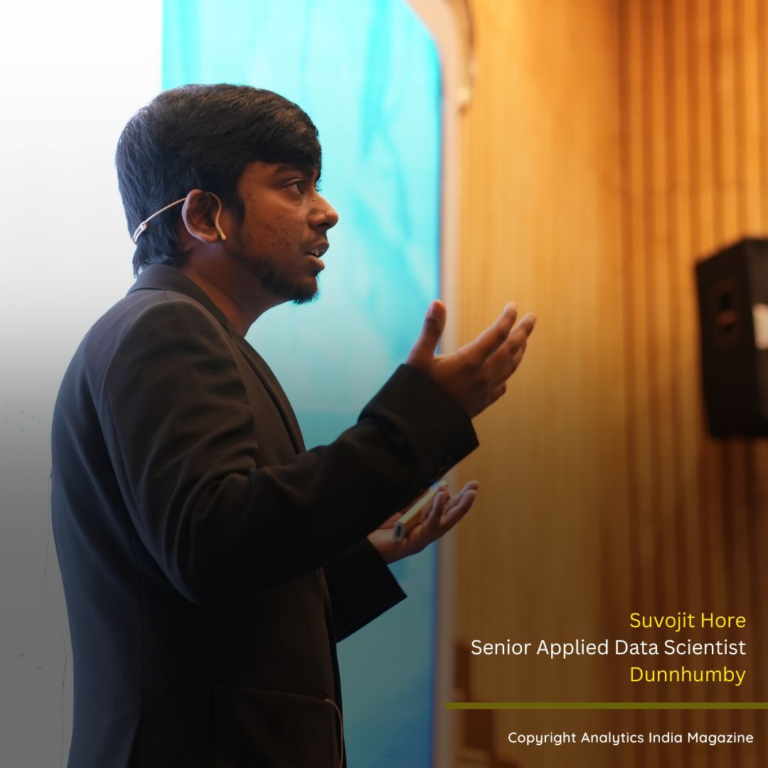 Suvojit Hore speaking at MLDS 2024