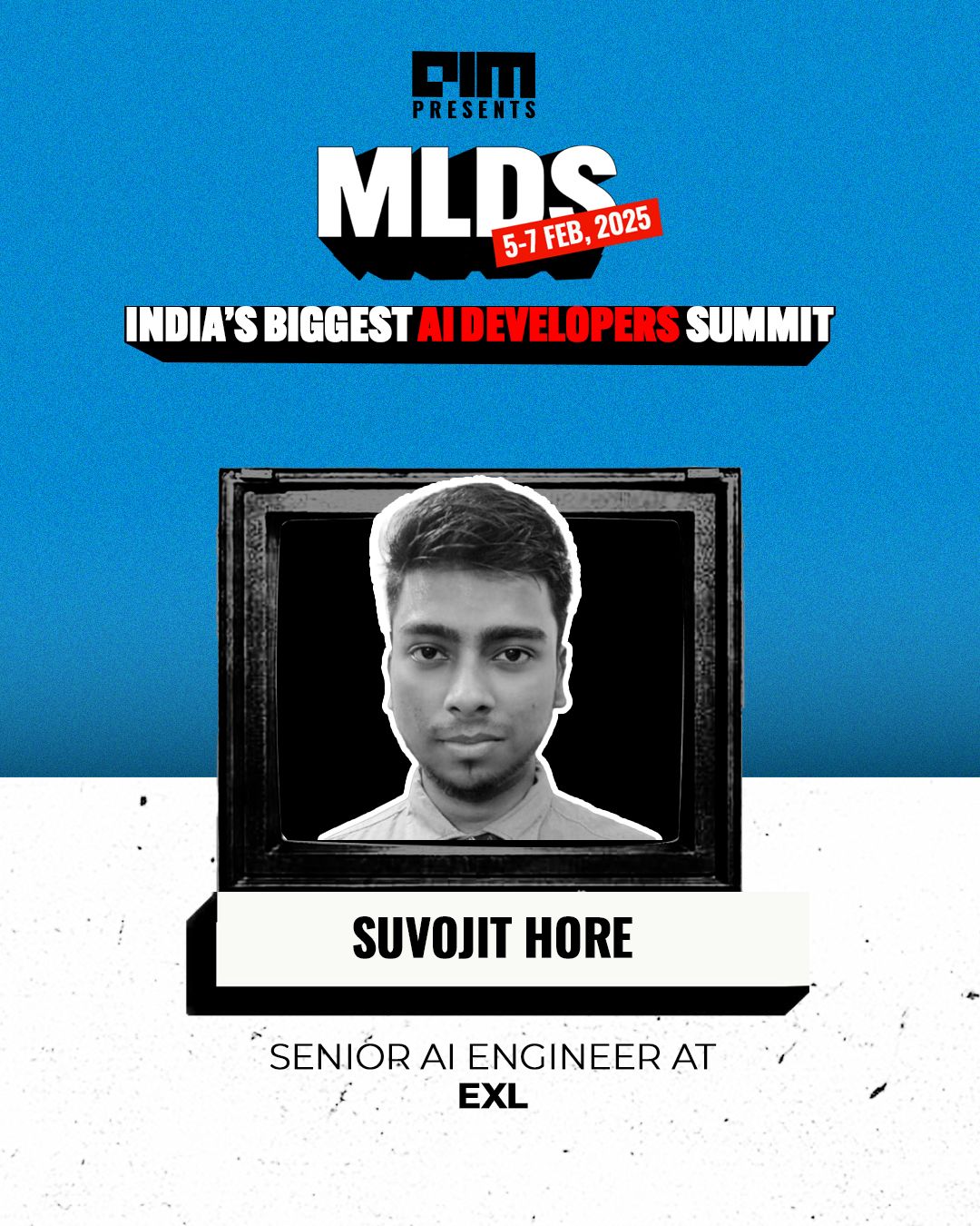 MLDS 2025 speaker announcement featuring Suvojit Hore